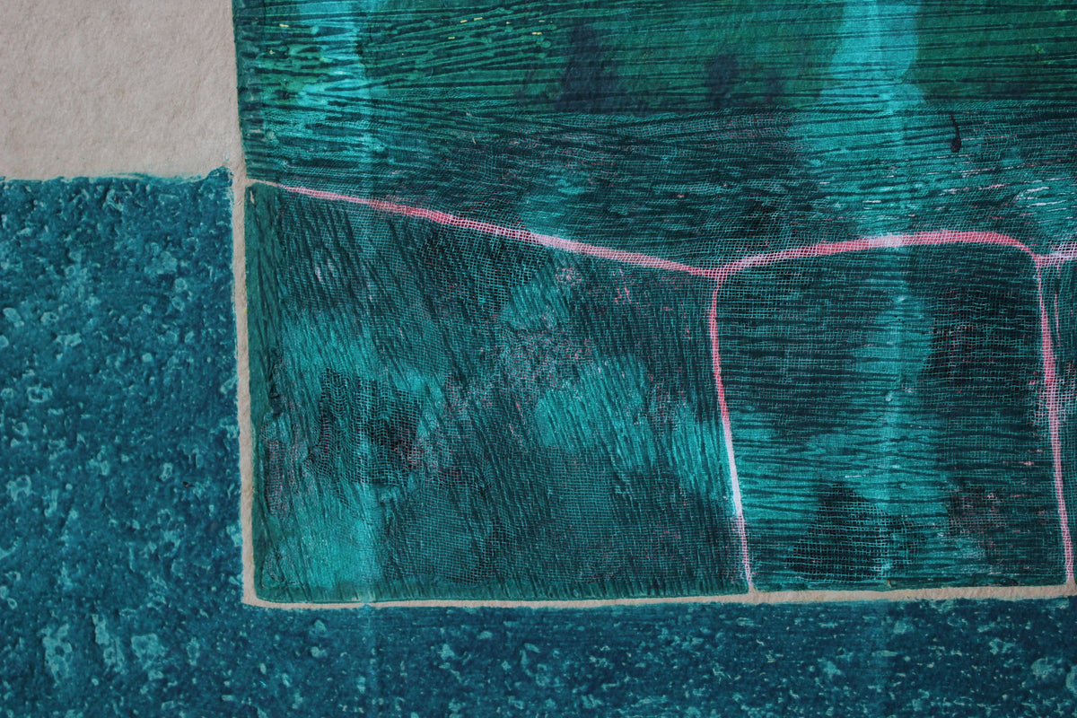 <i>House Grid</i> <br>1988 Collograph <br><br>#93474