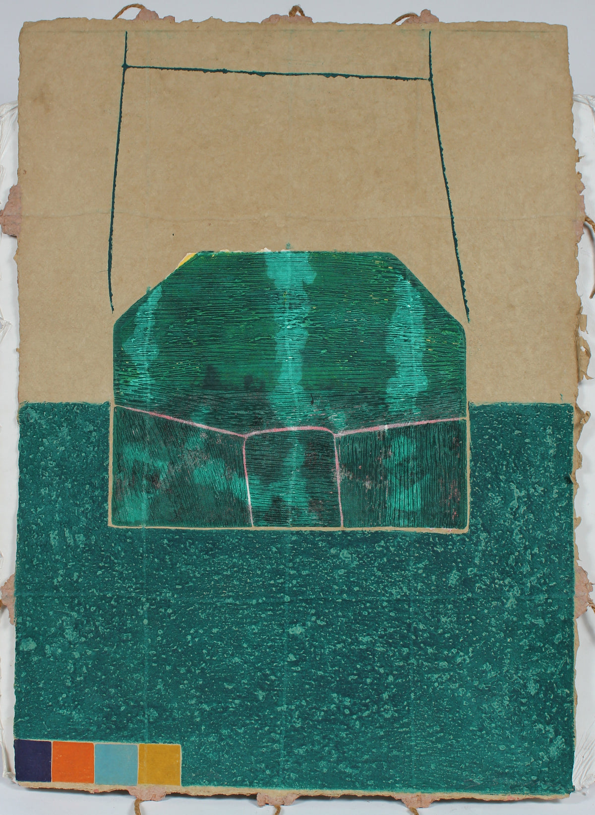 <i>House Grid</i> <br>1988 Collograph <br><br>#93474