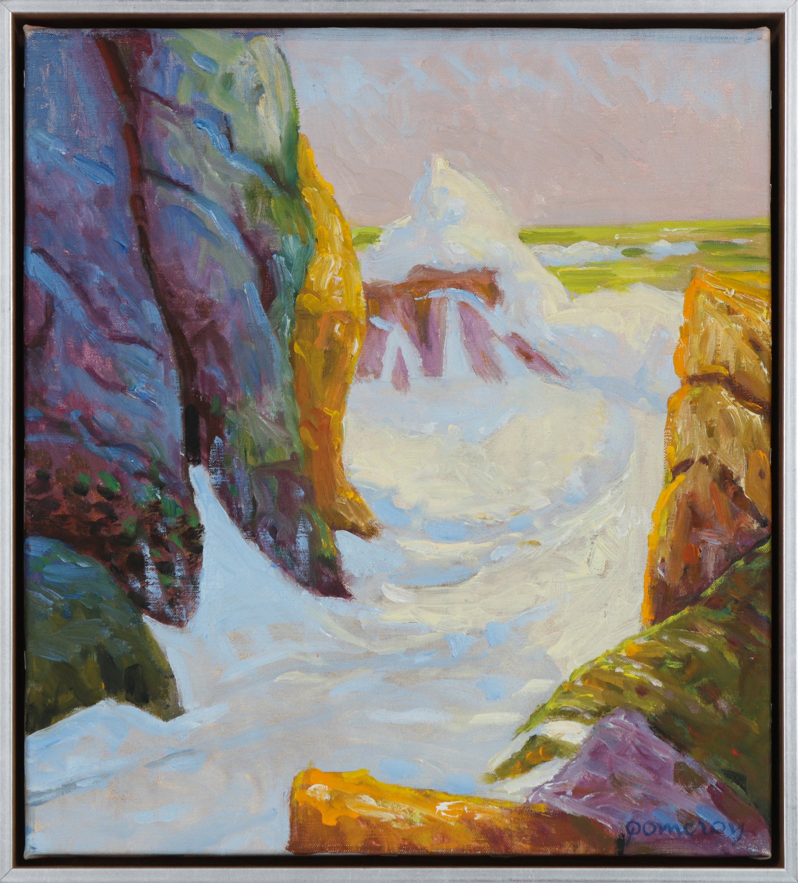 Coastal Rocks & Waves<br>Mid - Late 20th Century Oil<br><br>#93522