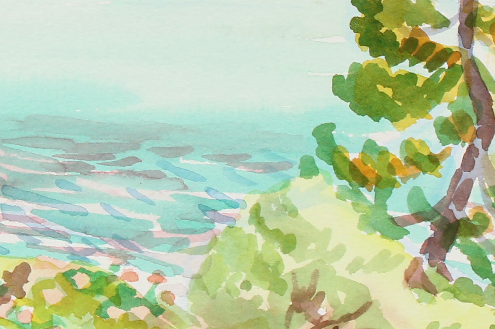 <i>Thunder Mountain Brewing a Storm</i><br>September 8th, 1998 Watercolor<br><br>#93548