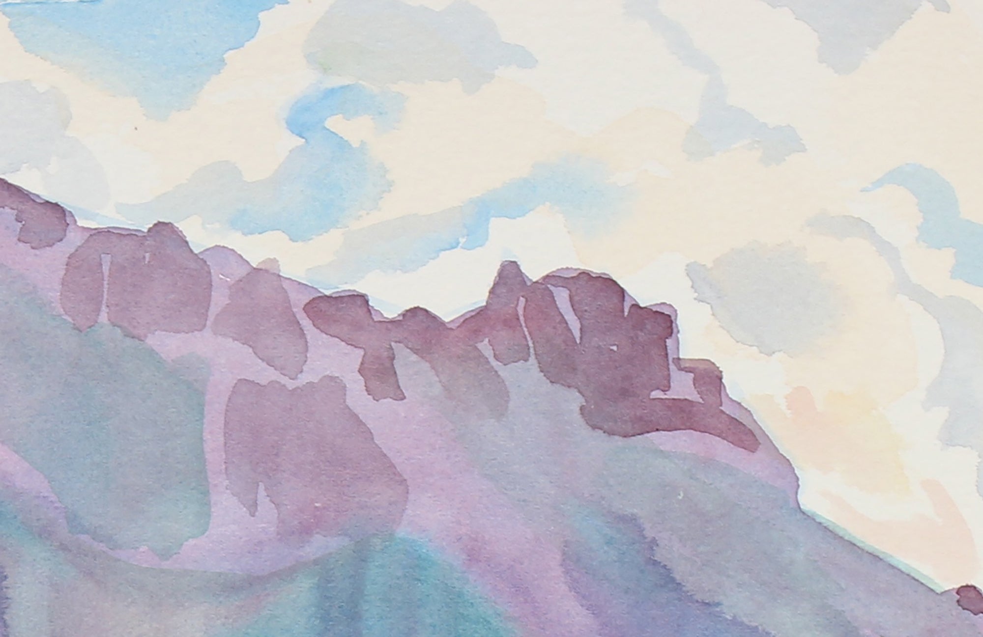 <i>Thunder Mountain Brewing a Storm</i><br>September 8th, 1998 Watercolor<br><br>#93548