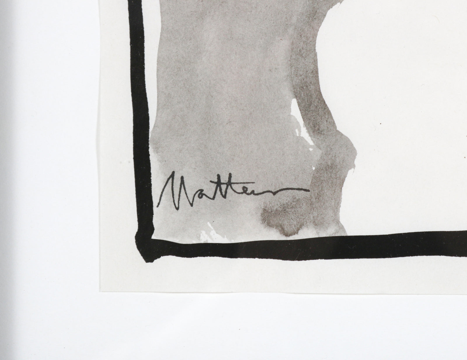 Nude Figure Study <br>1995 Ink Wash <br><br>#93742