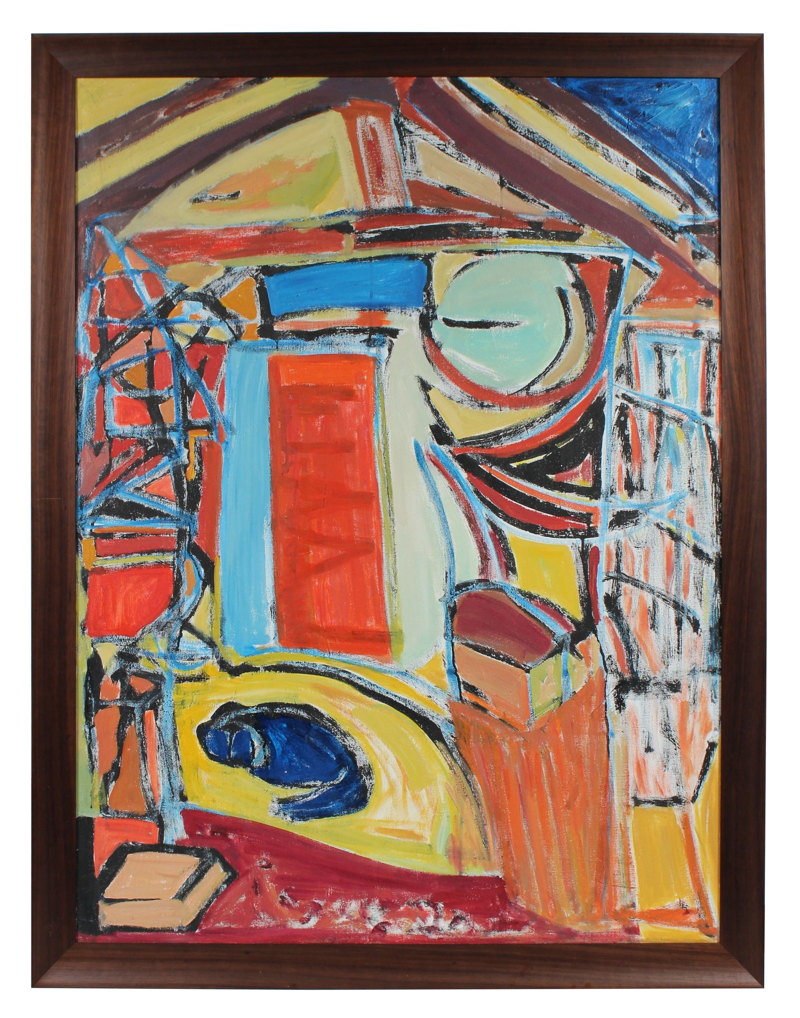 In the Artist's Studio <br>Mid Century Oil <br><br>#94397