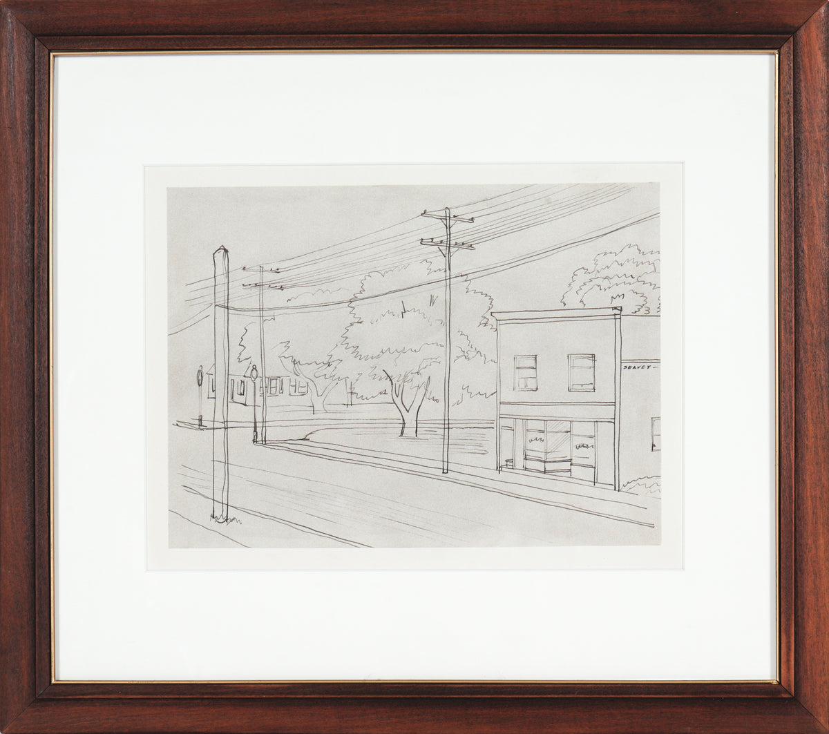 San Francisco Powerlines &lt;br&gt;1938-40 Ink &lt;br&gt;&lt;br&gt;#9543