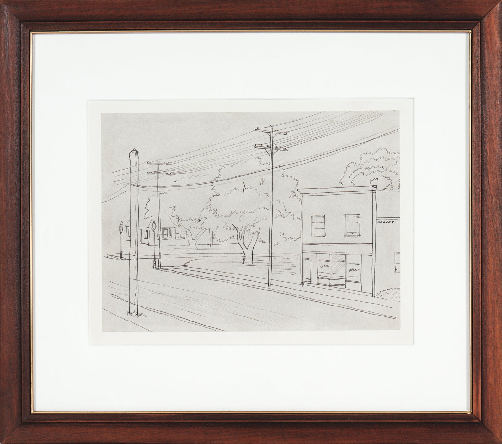 San Francisco Powerlines <br>1938-40 Ink <br><br>#9543