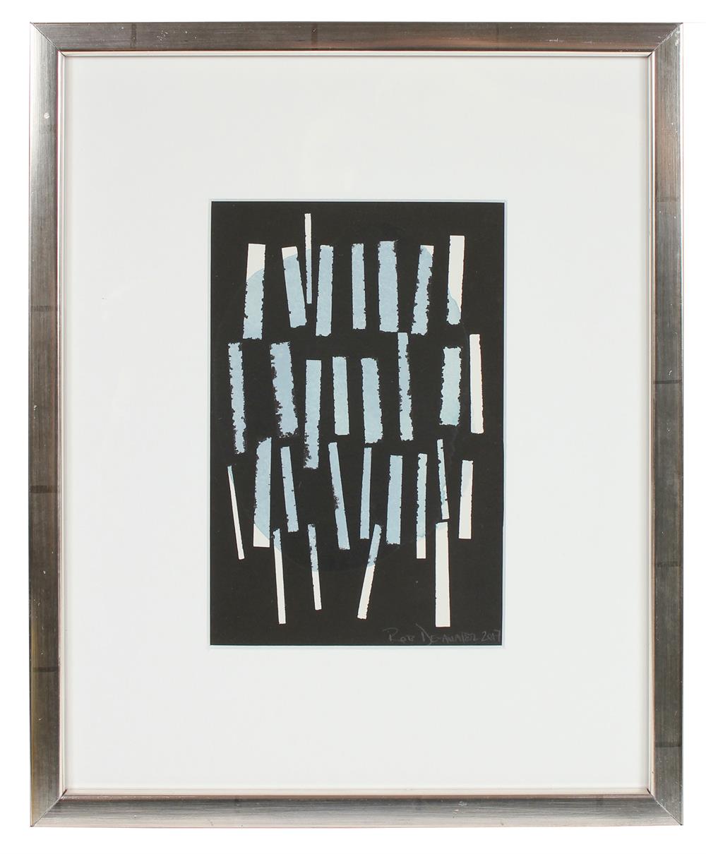 <i>Beyond Blue IV</i><br>2017 Ink & Paper Collage<br><br>#95711