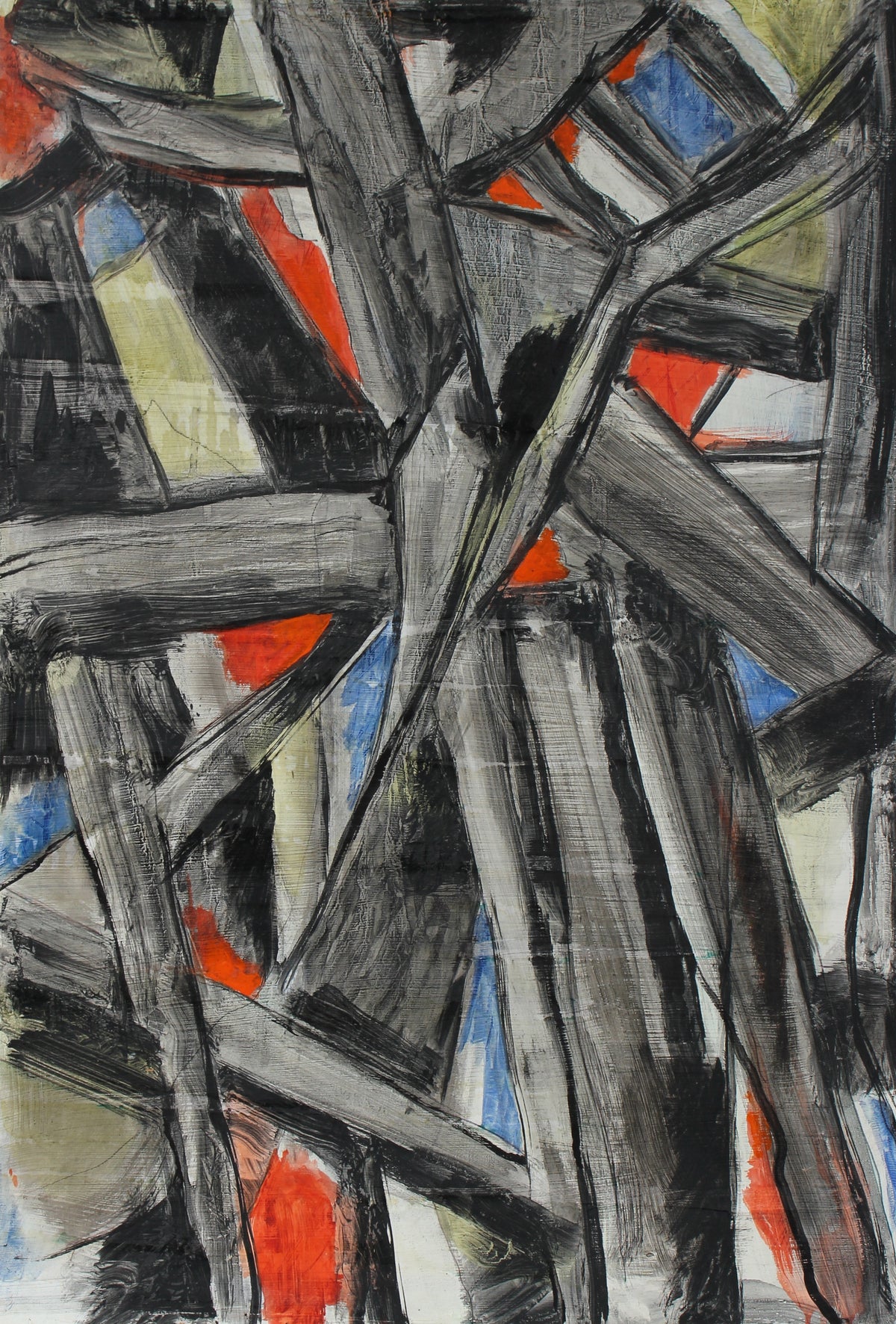 Gray Toned Abstract Expressionist &lt;br&gt;Early-Mid 20th Century &lt;br&gt;&lt;br&gt;#95838