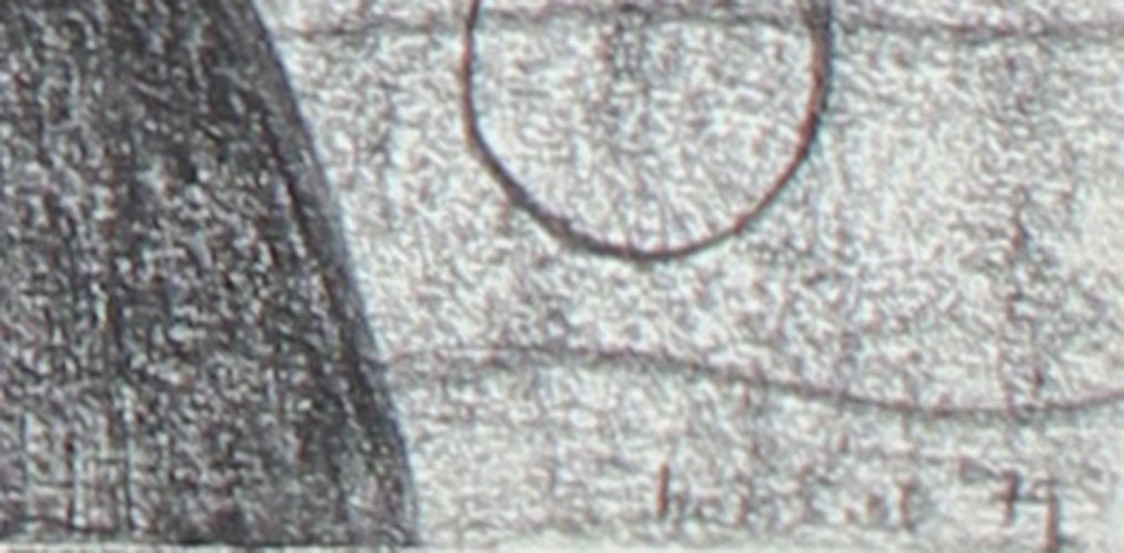 Cellular Monochromatic Abstract <br>1979 Graphite <br><br>#96531