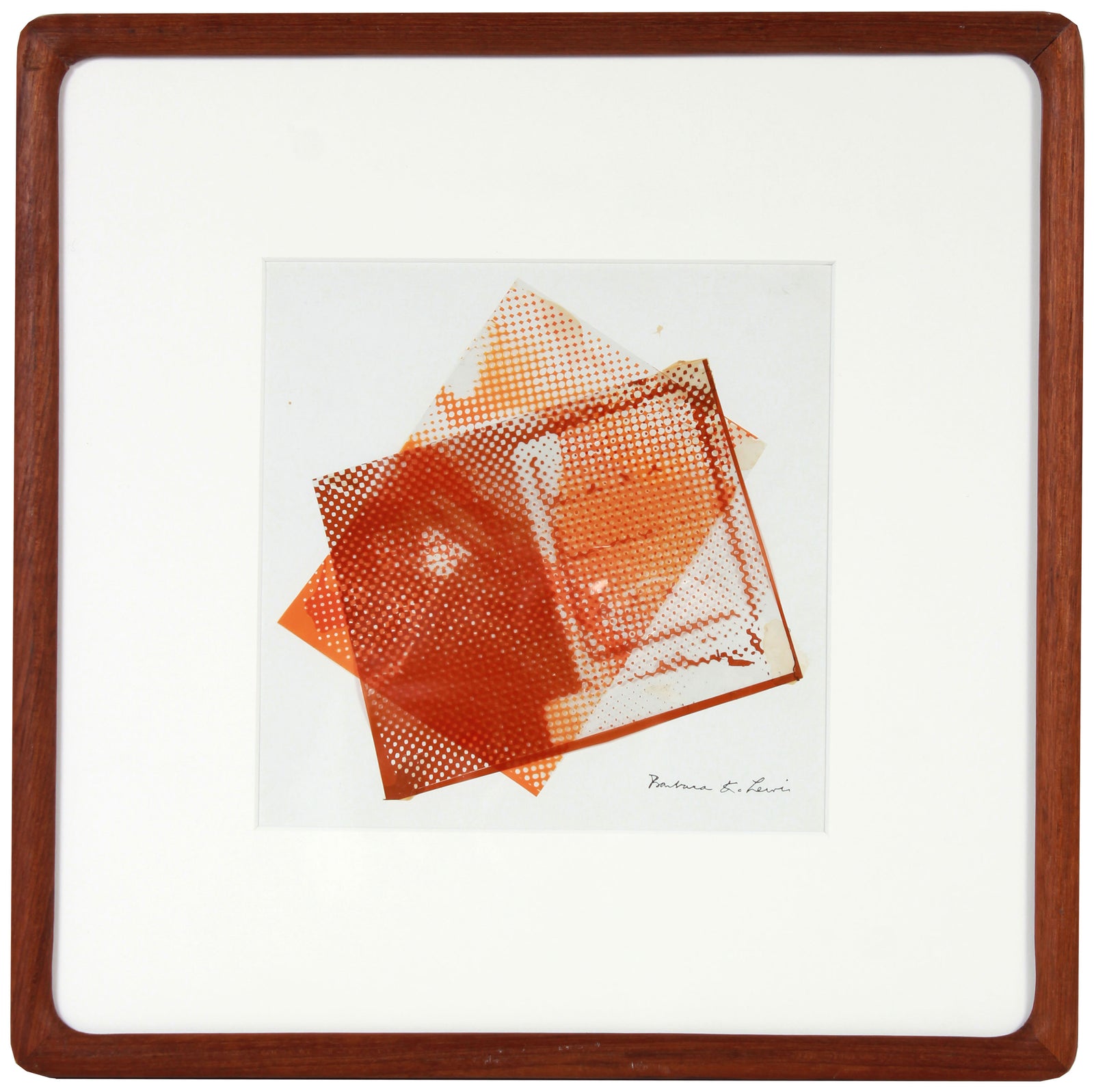 <i>Brown on Orange</i> <br>1973 Photograph on Acetate <br><br>#96726