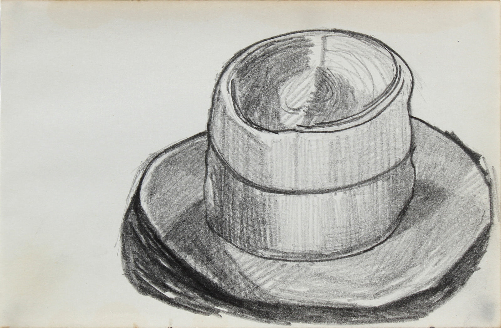 Vintage Hat Still Life <br>1963 Graphite <br><br>#96738