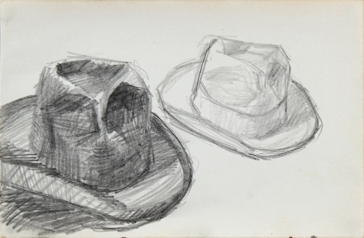 Study of a Two Hats &lt;br&gt;1963 Graphite &lt;br&gt;&lt;br&gt;#96741
