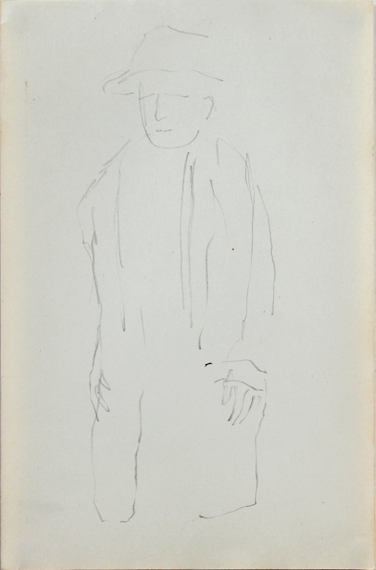 Mid Century Gentleman - Loose Sketch &lt;br&gt;1963 Graphite &lt;br&gt;&lt;br&gt;#96746