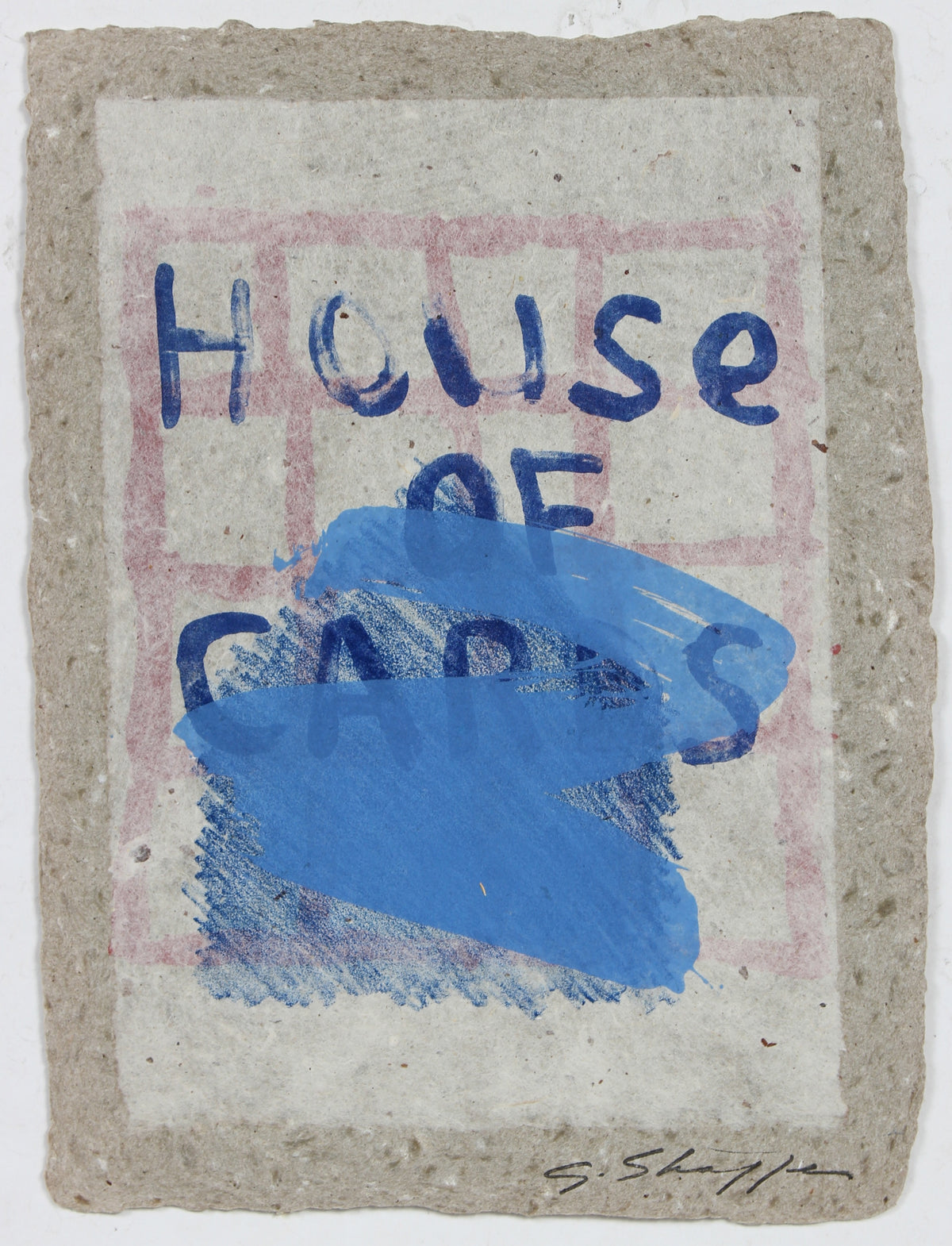 &lt;i&gt;House of Cards Series&lt;/i&gt;, Abstracted Graphic Block &lt;br&gt;1992 Lithograph &lt;br&gt;&lt;br&gt;#96829