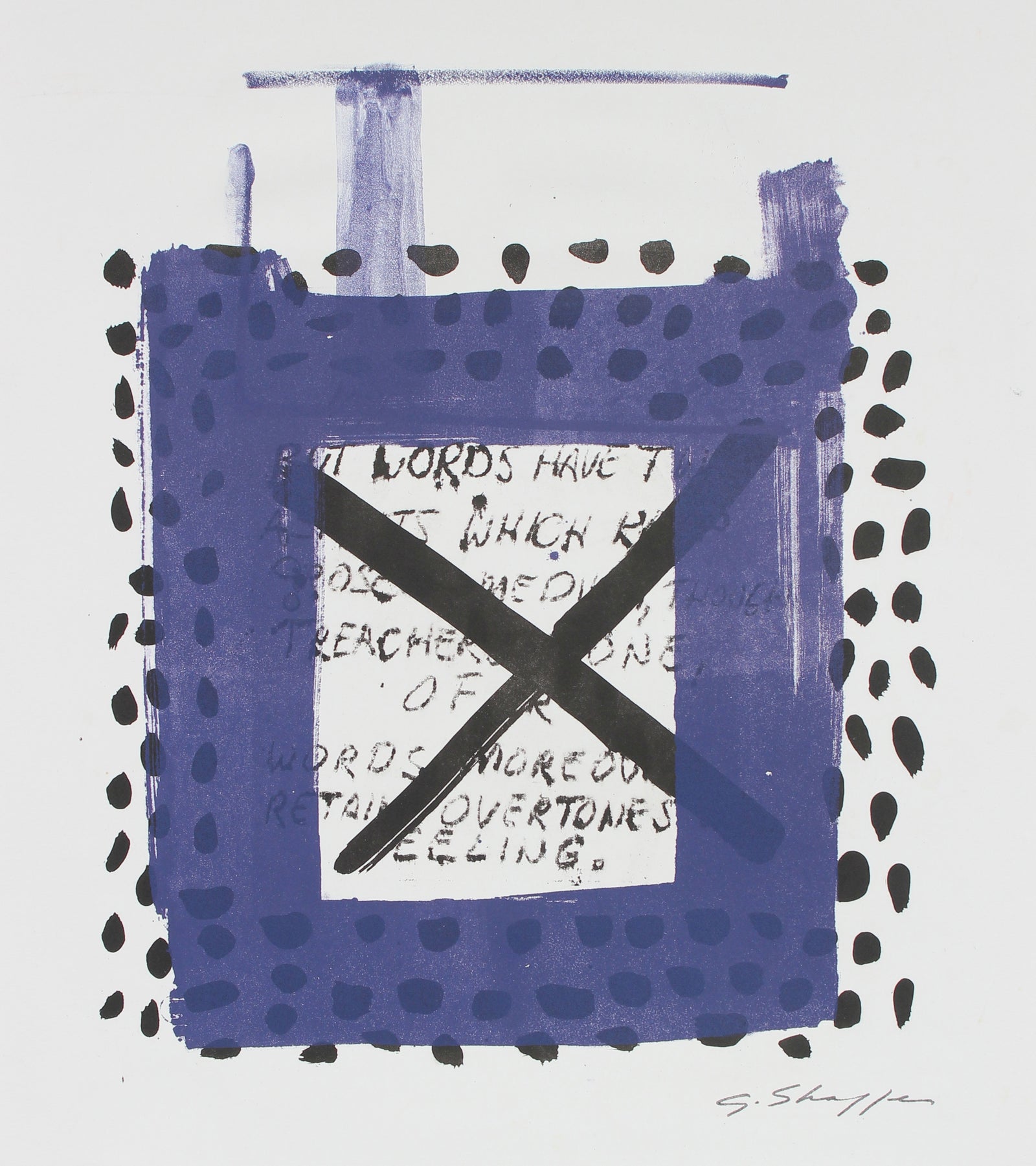 Box and Dots <br>1999 Lithograph <br><br>#96840