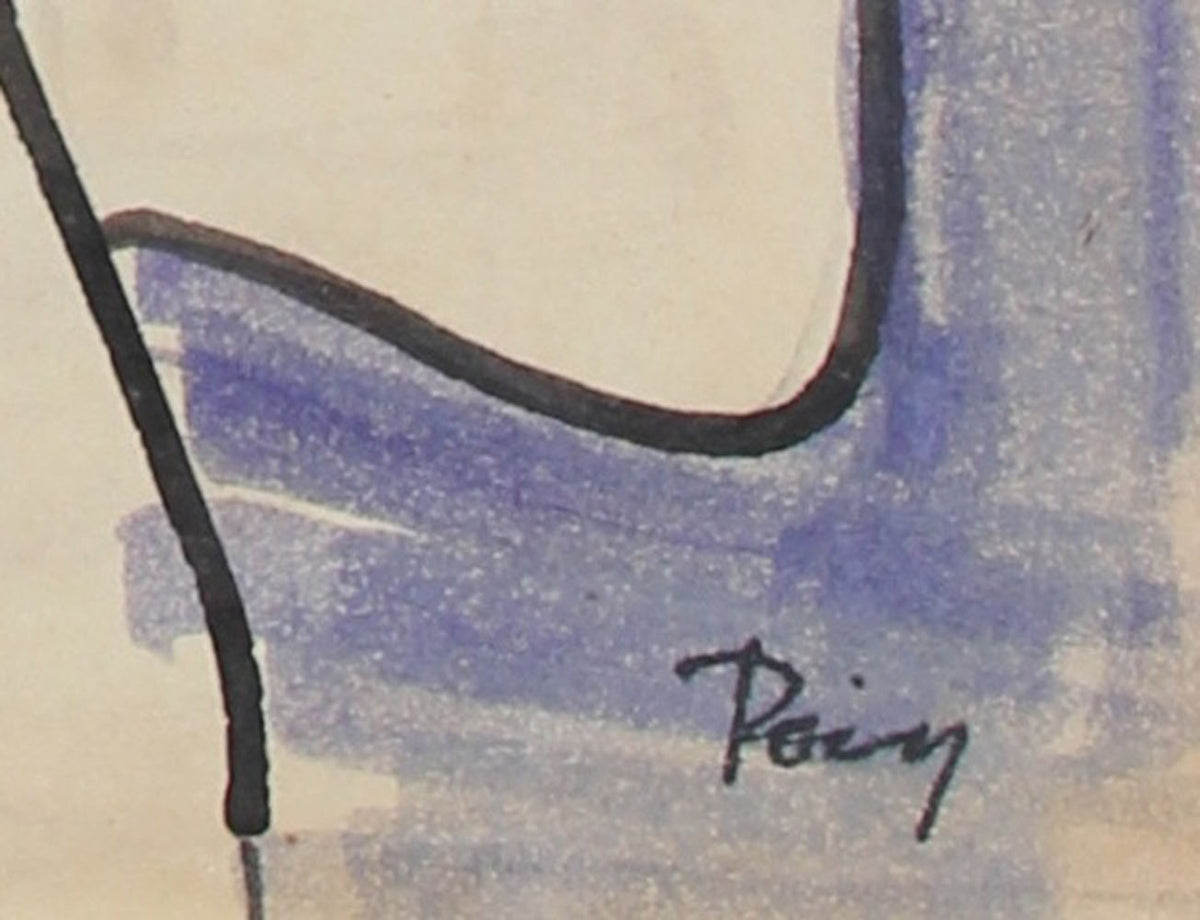 Legs & Feet 1960s Ink Abstraction <br><br>#96887