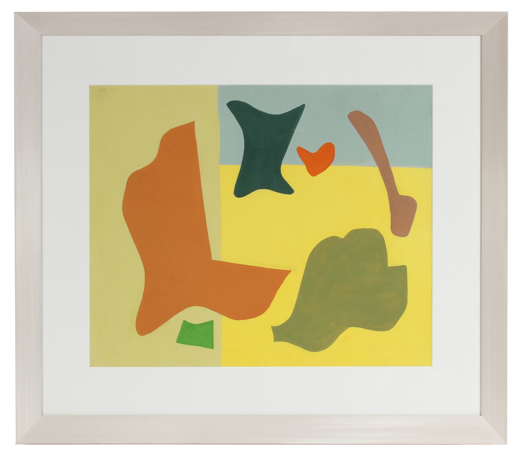 Matisse Inspired Abstract<br>1946 Gouache<br><br>#97545