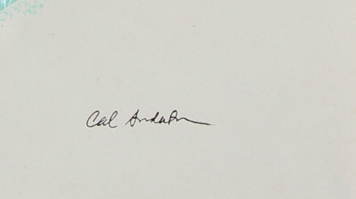 Mid Century Modern Home Interior Scene<br>Ink & Gouache<br><br>#97579