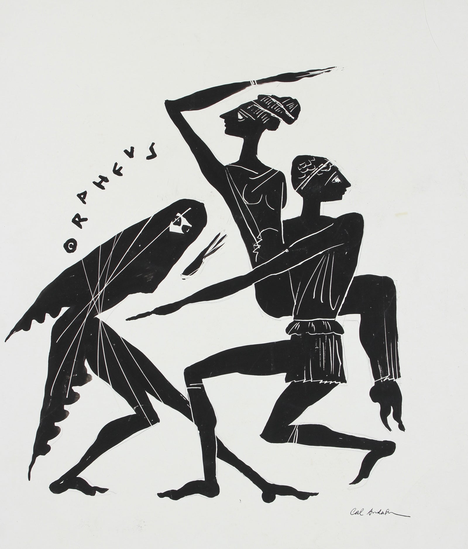 <i>Orpheus</i> <br>1960s Gouache <br><br>#97587