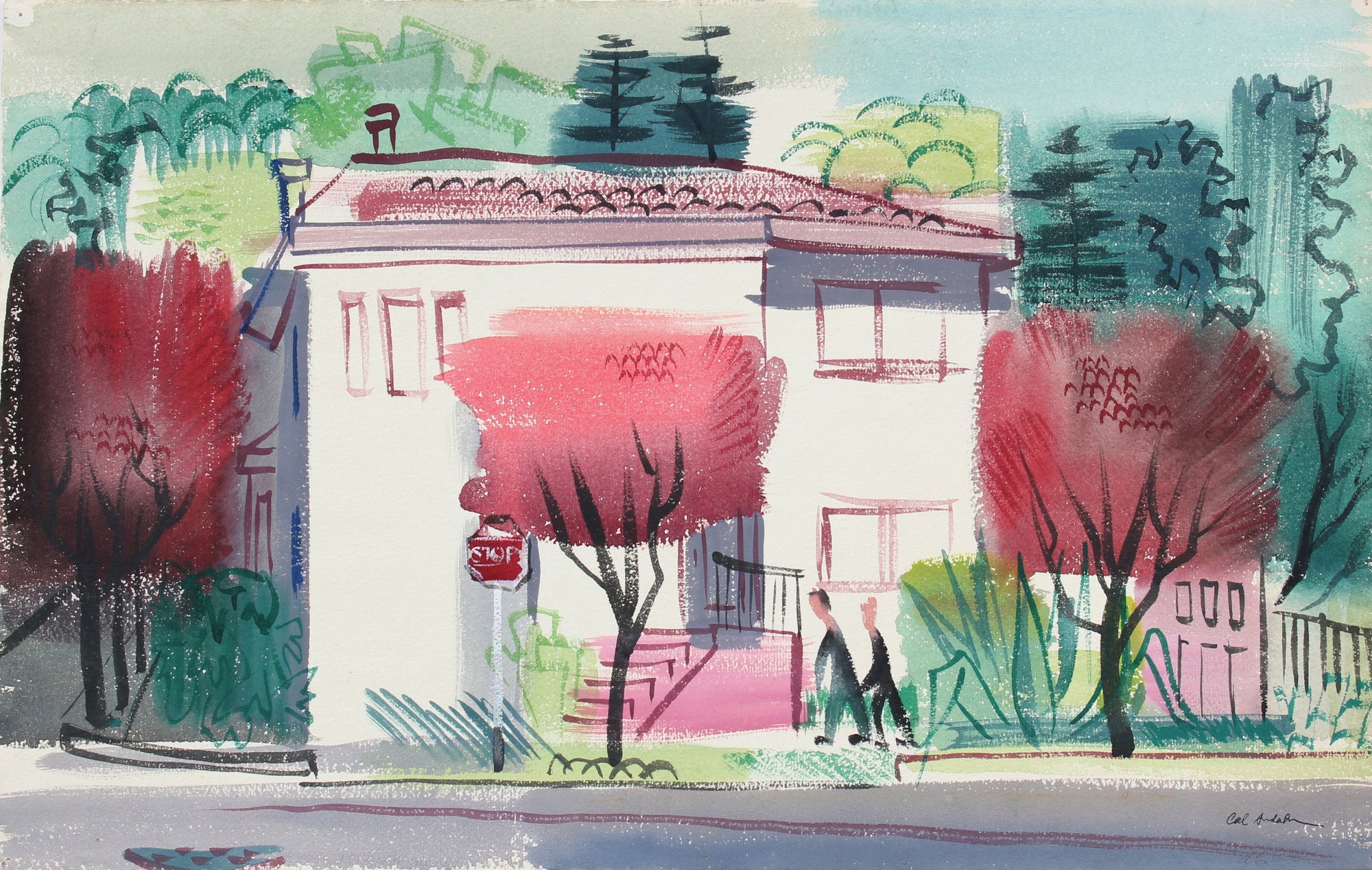 A House With Pink Trees<br><br>#97600