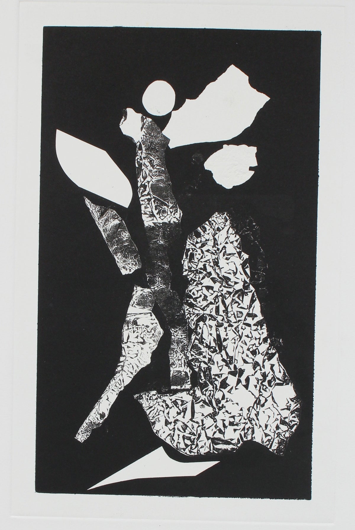 Monochromatic Abstract Print&lt;br&gt;1990s-2000s Monotype &lt;br&gt;&lt;br&gt;#97629