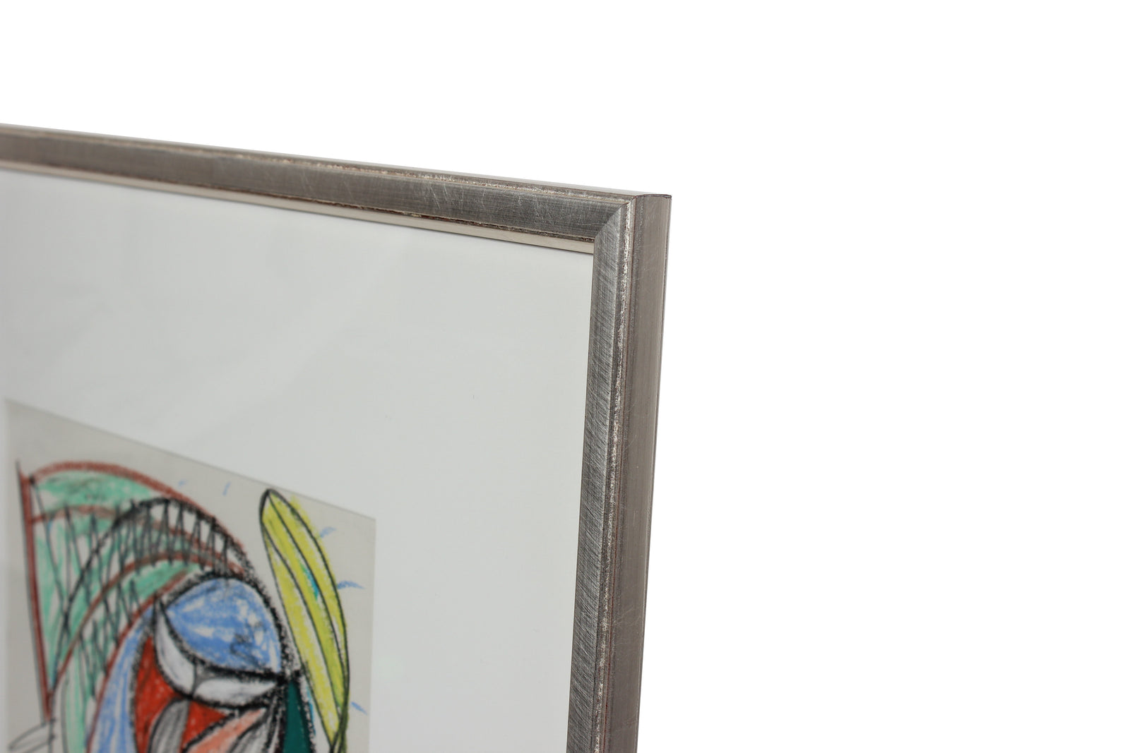 Surreal Geometric Pastel Abstract<br>Mid - Late 20th Century<br><br>#21181