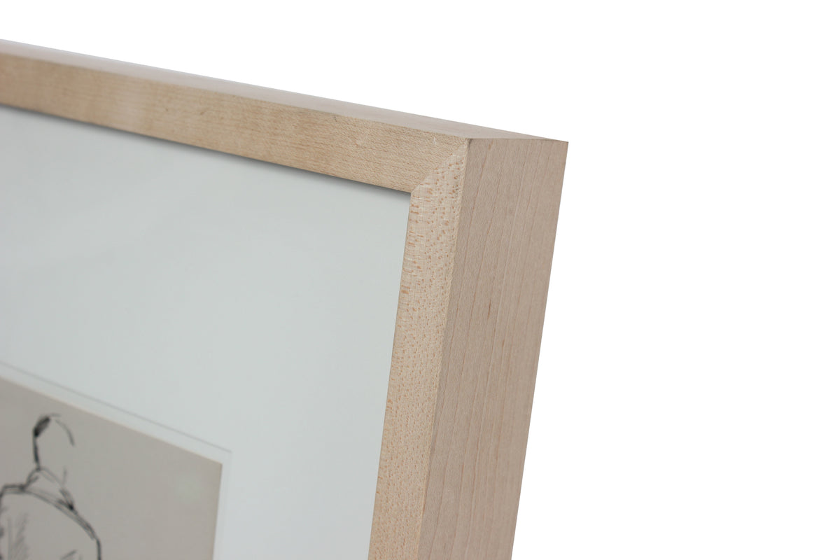 Man in Trench Coat<br>Mid Century Ink Sketch<br><br>#49788