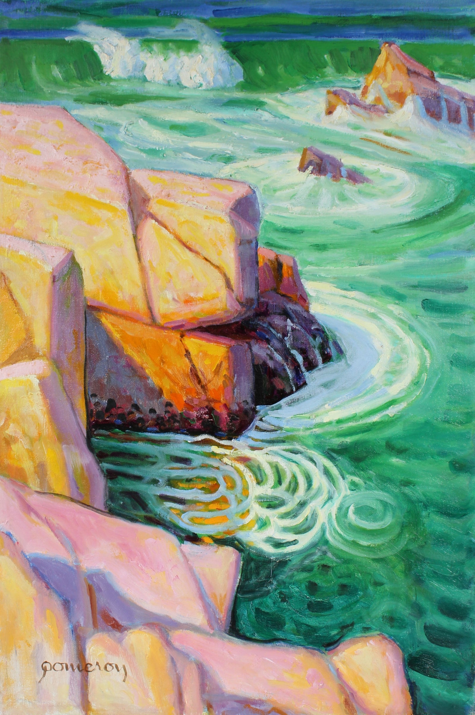 <i>Surf Pattern</i><br>Late 20th Century Oil<br><br>#97840