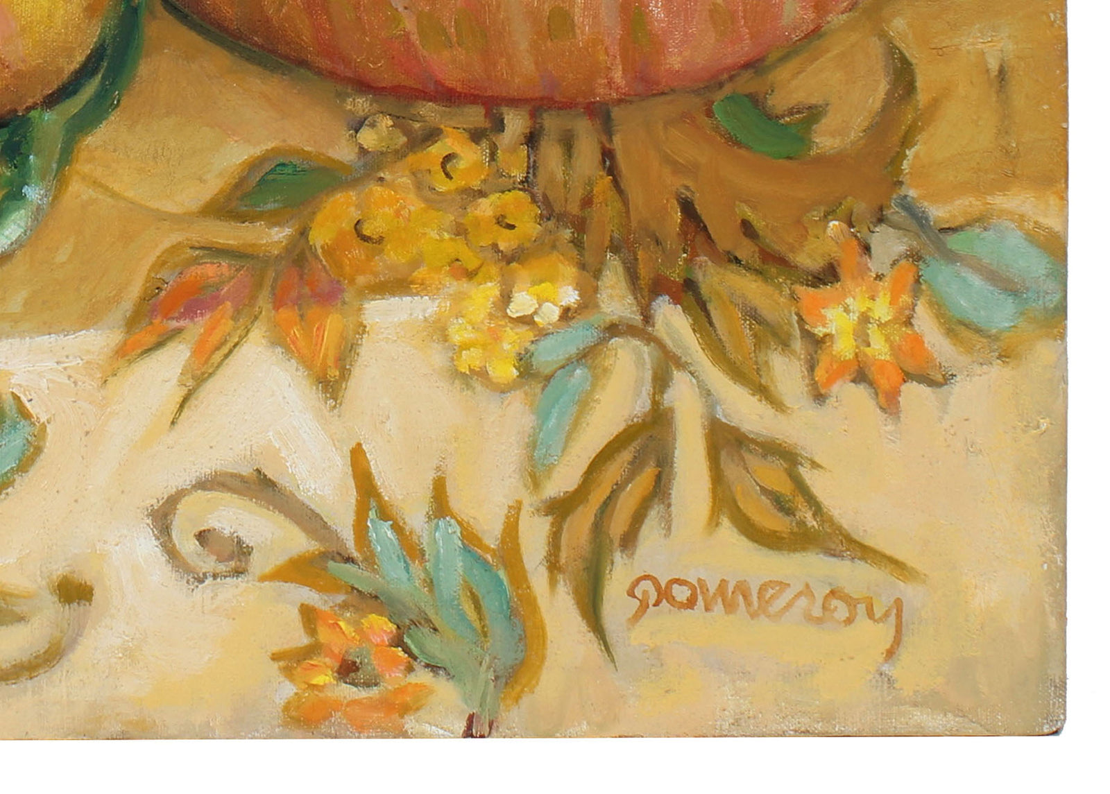 Autumn Fruit Still Life <br>Late 20th Century Oil <br><br>#97841