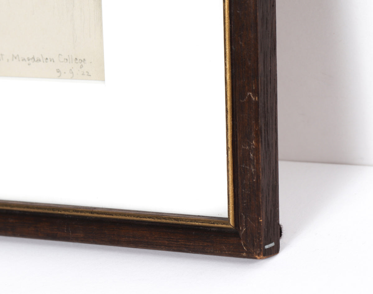 <i>The Outdoor Pulpit, Magdalen College</i><br>1922 Graphite<br><br>#9784