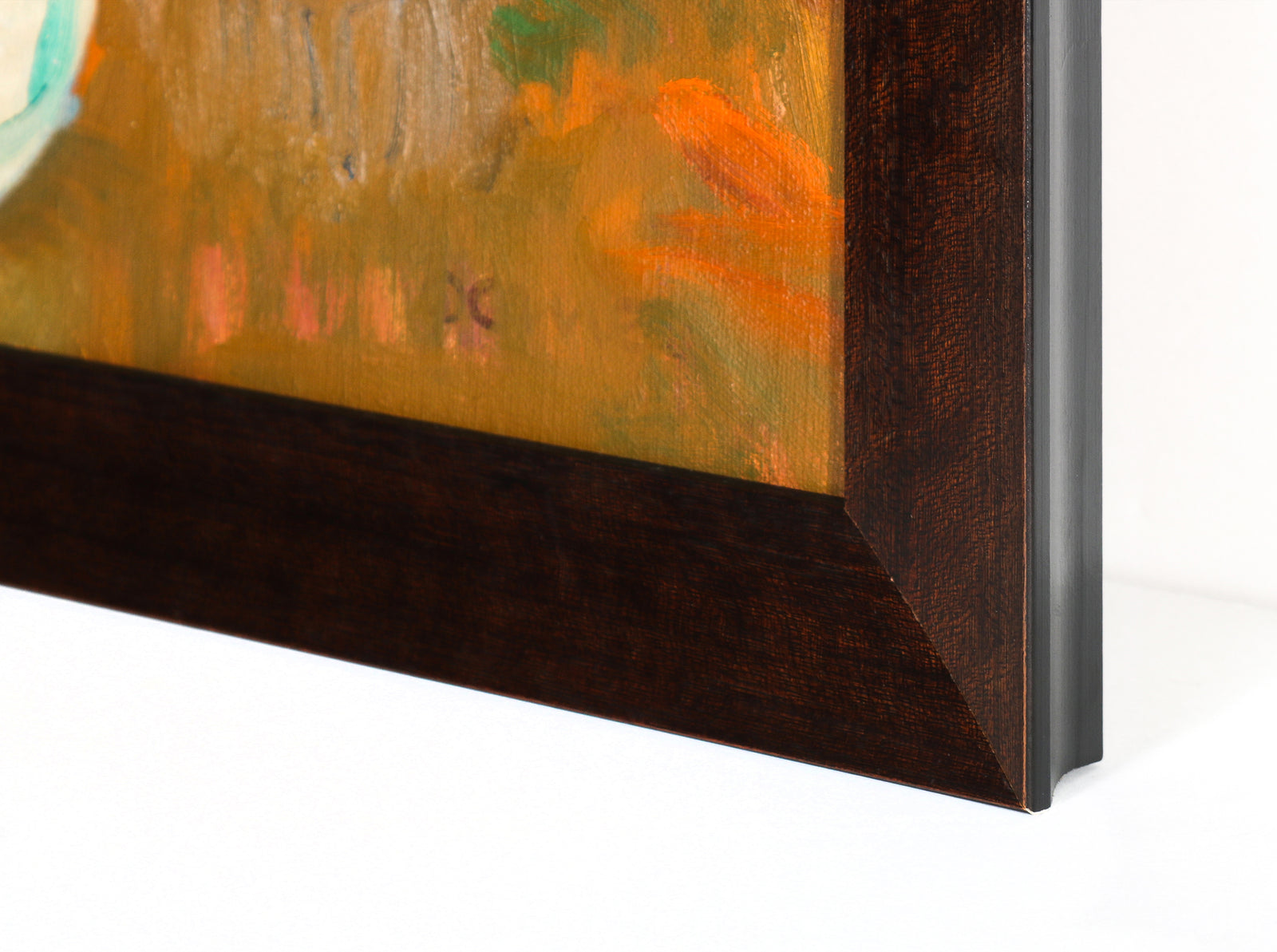 Flowers in Ceramic Vase Still Life <br>Late 20th Century Oil <br><br>#97856