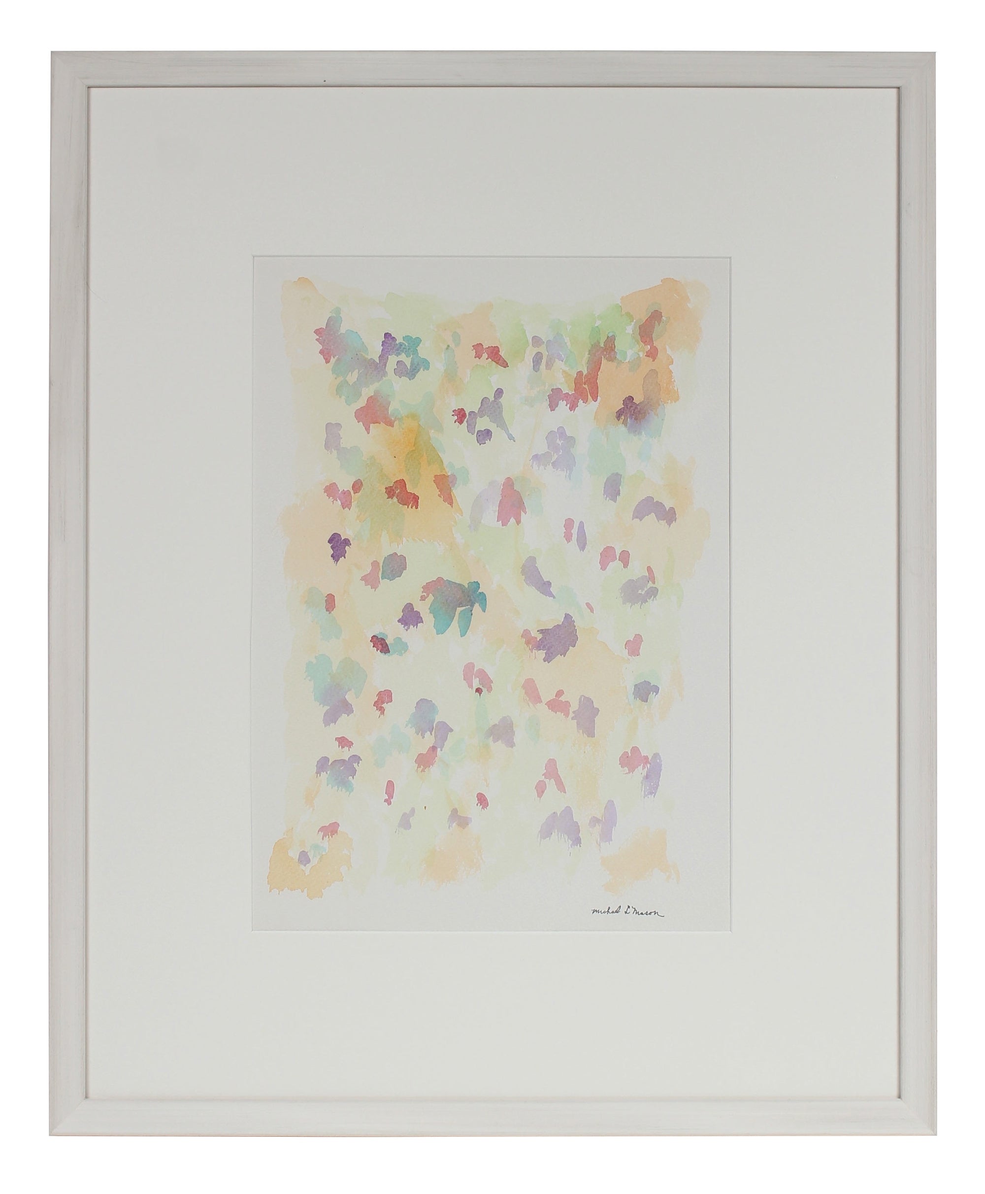 Pale Floral Abstraction<br>1963 Watercolor<br><br>#98106