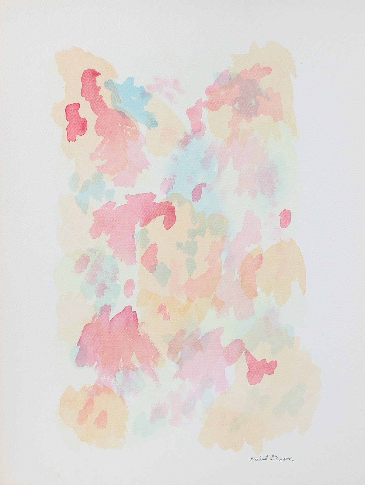 Sunny Pastel Pointillism &lt;br&gt;1963 Watercolor &lt;br&gt;&lt;br&gt;#98110