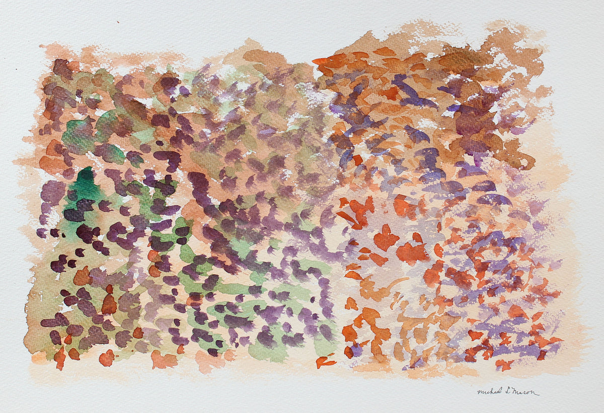 Warm Abstract Color Field &lt;br&gt;1963 Watercolor &lt;br&gt;&lt;br&gt;#98122