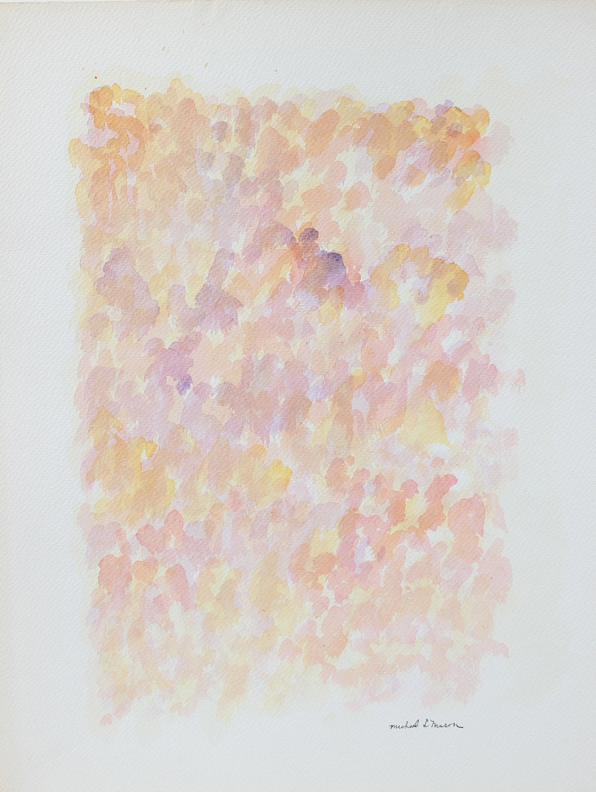 Minimal Abstracted Color Field&lt;br&gt;1963 Watercolor&lt;br&gt;&lt;br&gt;#98124