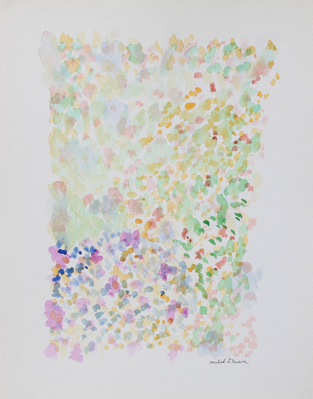 Springtime Color Field&lt;br&gt;1963 Watercolor&lt;br&gt;&lt;br&gt;#98126