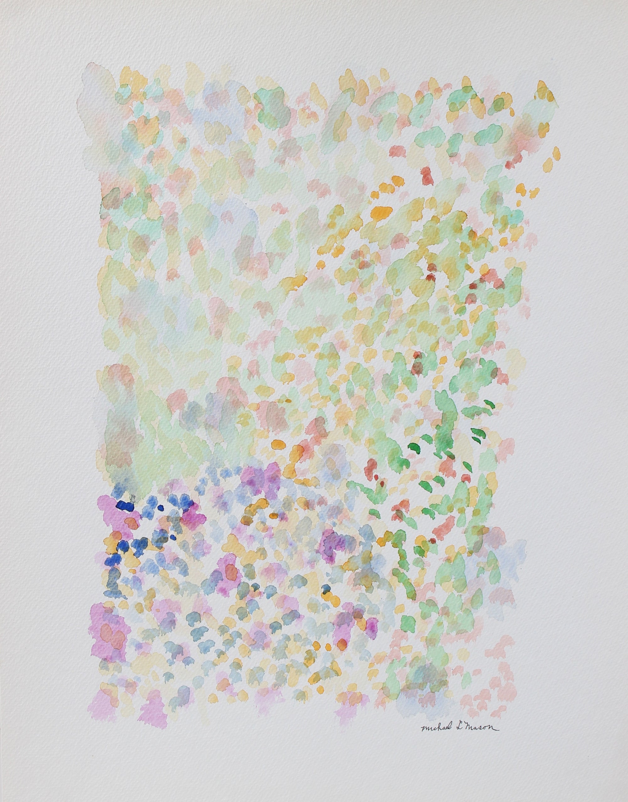 Springtime Color Field<br>1963 Watercolor<br><br>#98126