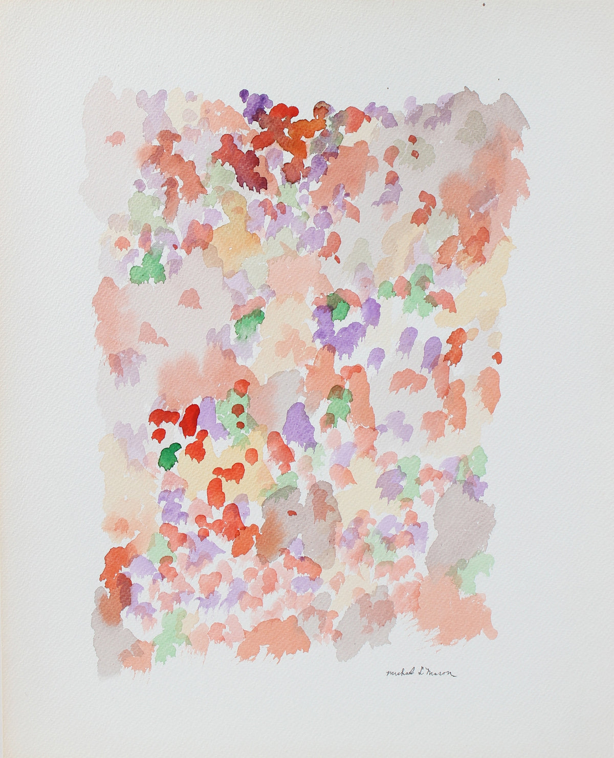 Red-Toned Color Field &lt;br&gt;1963 Watercolor &lt;br&gt;&lt;br&gt;#98127