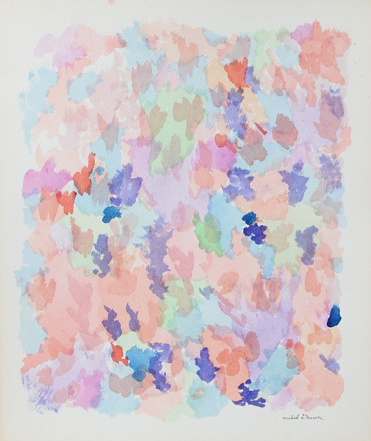 Floral Abstract Color Study &lt;br&gt;1963 Watercolor &lt;br&gt;&lt;br&gt;#98128