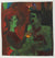 Expressionist Couple in Green<br>20th Century Oil on Paper<br><br>#98149