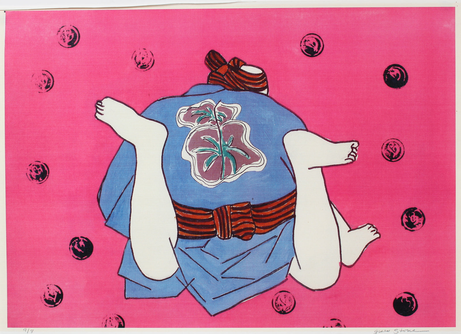 <i>Les Positions Huit D'amour (The Eight Positions of Love)</i> <br>Late 20th C. Ink Jet Print <br><br>#98156