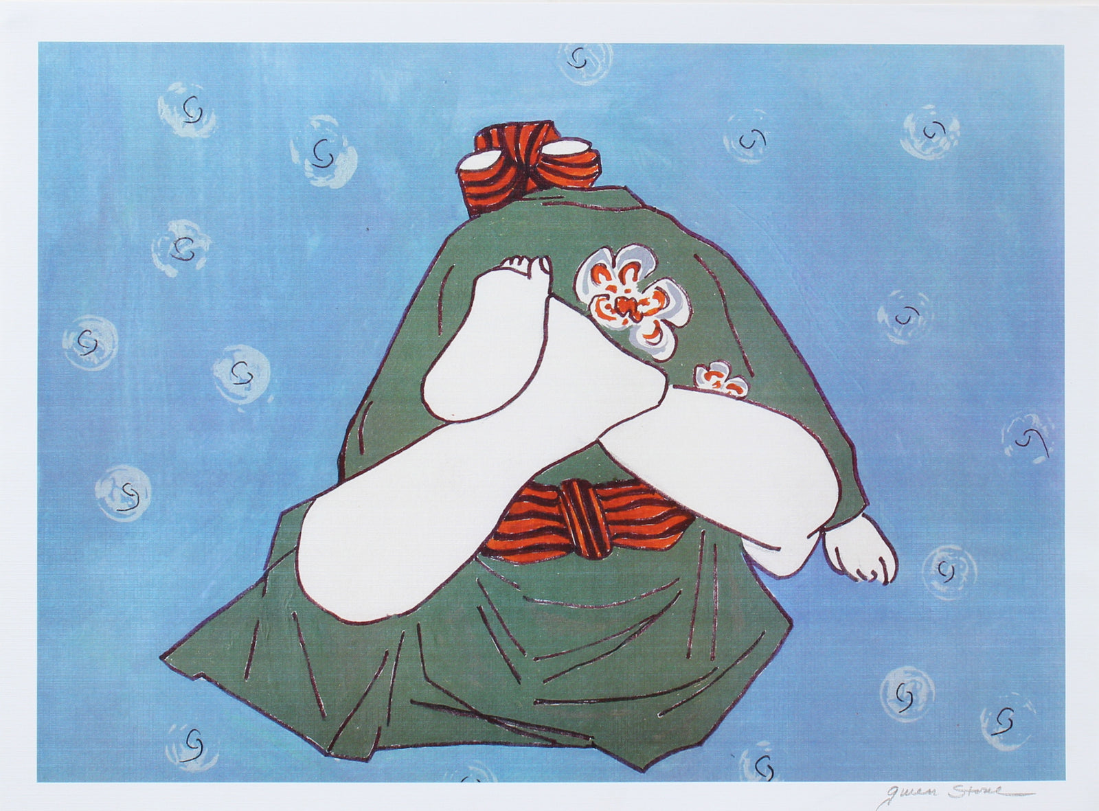 <i>Les Positions Huit D'amour (The Eight Positions of Love)</i> <br>Late 20th C. Ink Jet Print <br><br>#98160