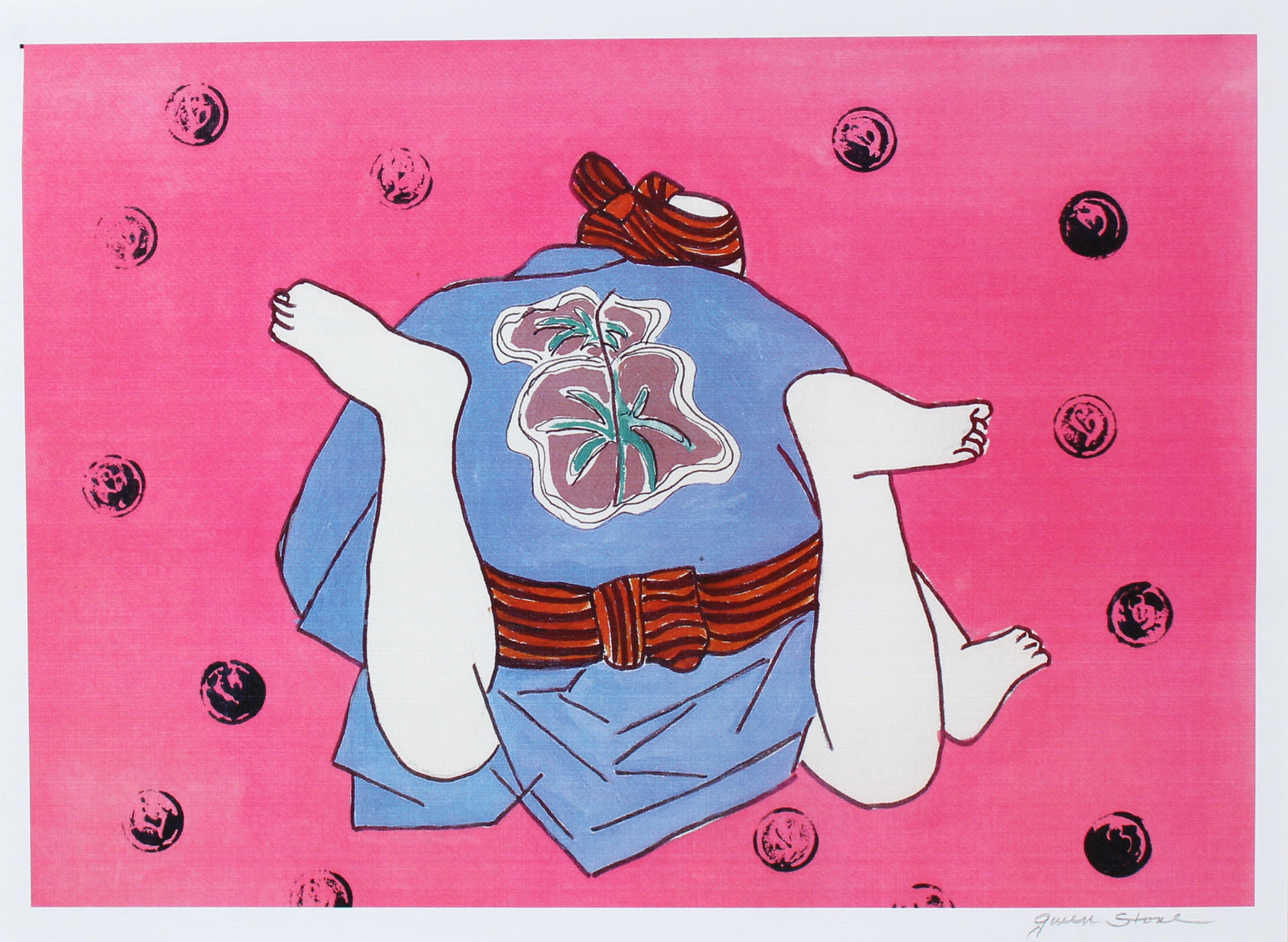 <i>Les Positions Huit D'amour (The Eight Positions of Love)</i><br>Late 20th C. Ink Jet Print<br><br>#98165