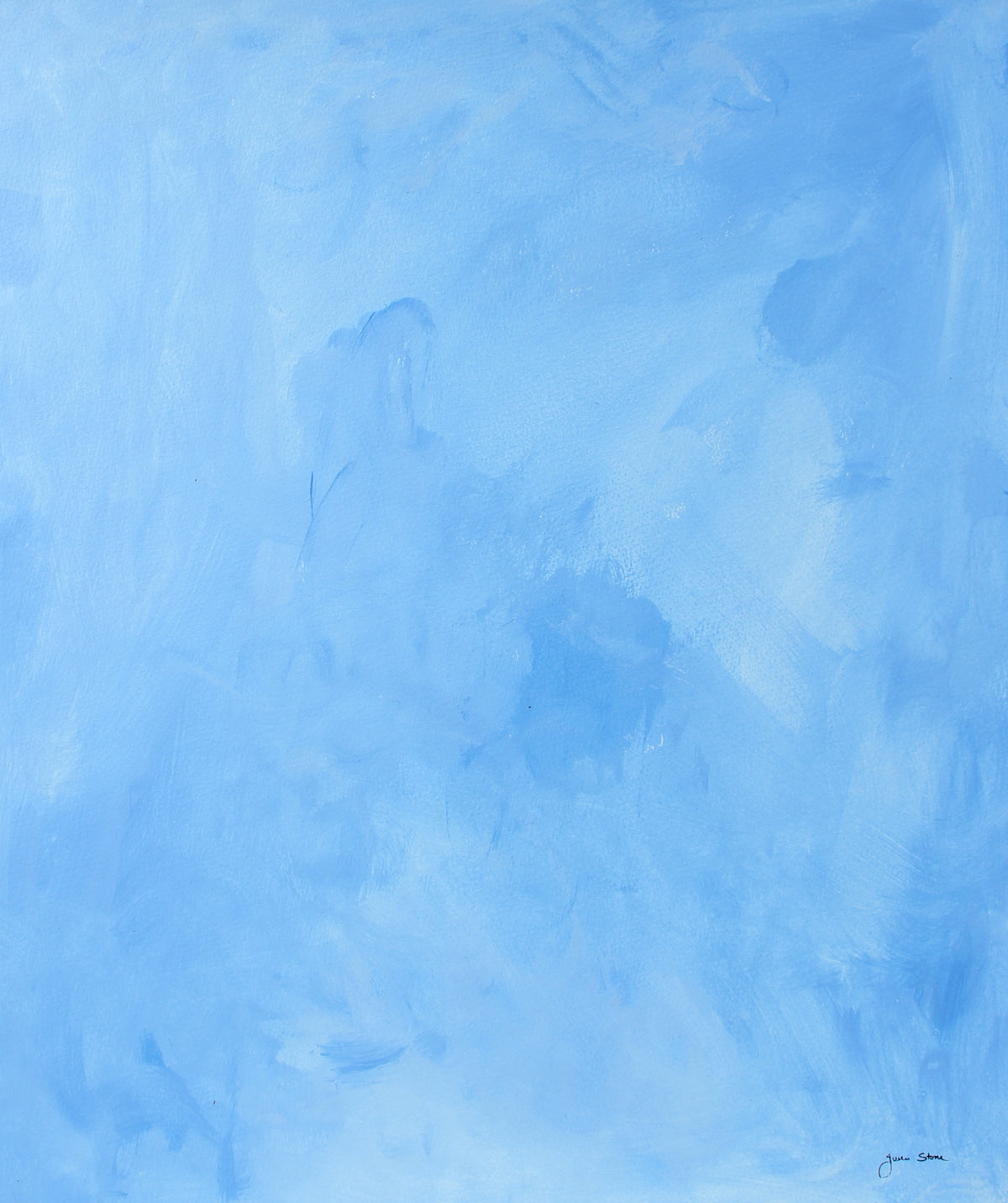 Baby Blue Abstract &lt;br&gt;20th Century Gouache &lt;br&gt;&lt;br&gt;#98172