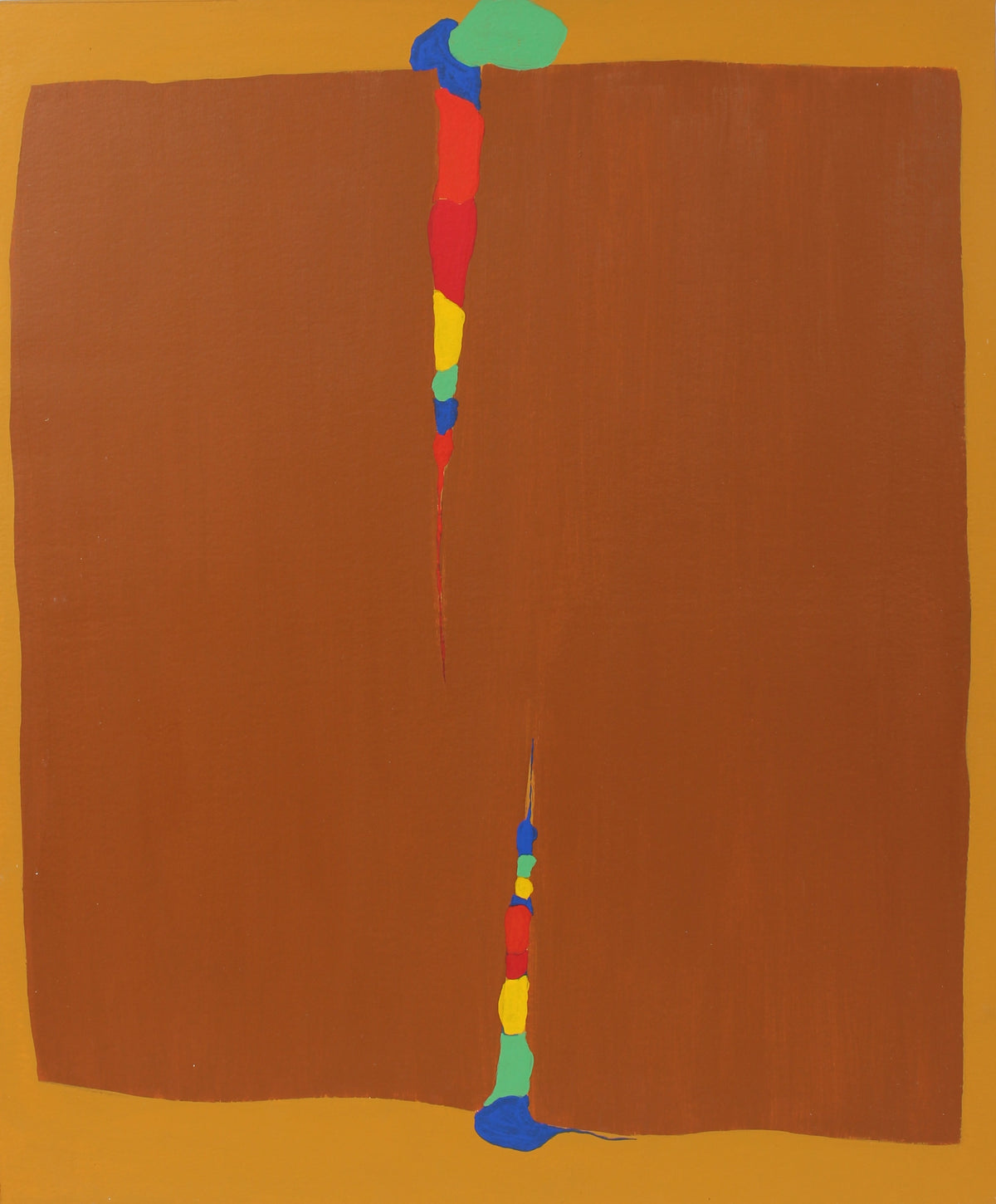 Warm Abstract in Brown Tones&lt;br&gt;Mid-Late 20th Century Acrylic&lt;br&gt;&lt;br&gt;#98175