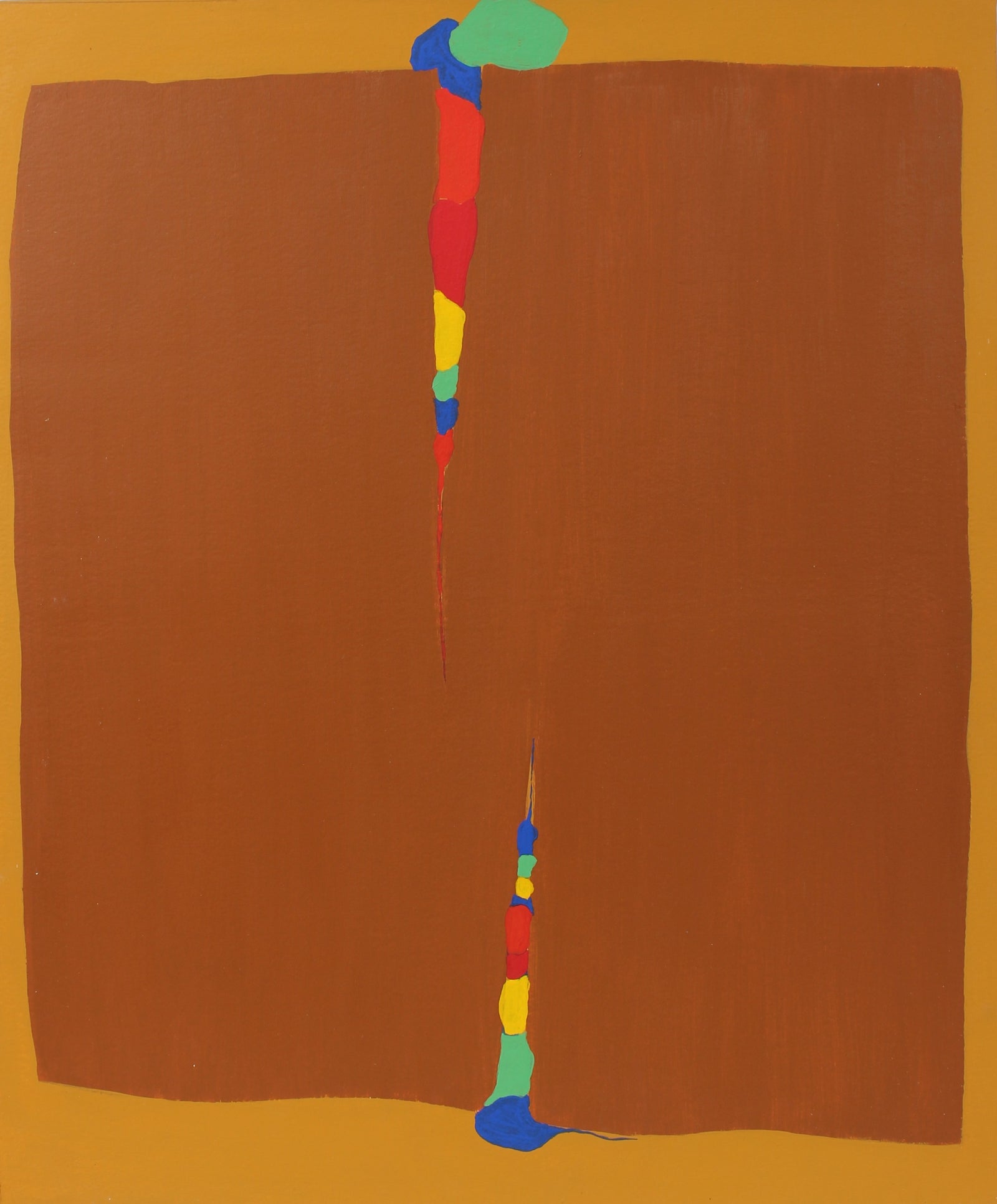 Warm Abstract in Brown Tones<br>Mid-Late 20th Century Acrylic<br><br>#98175