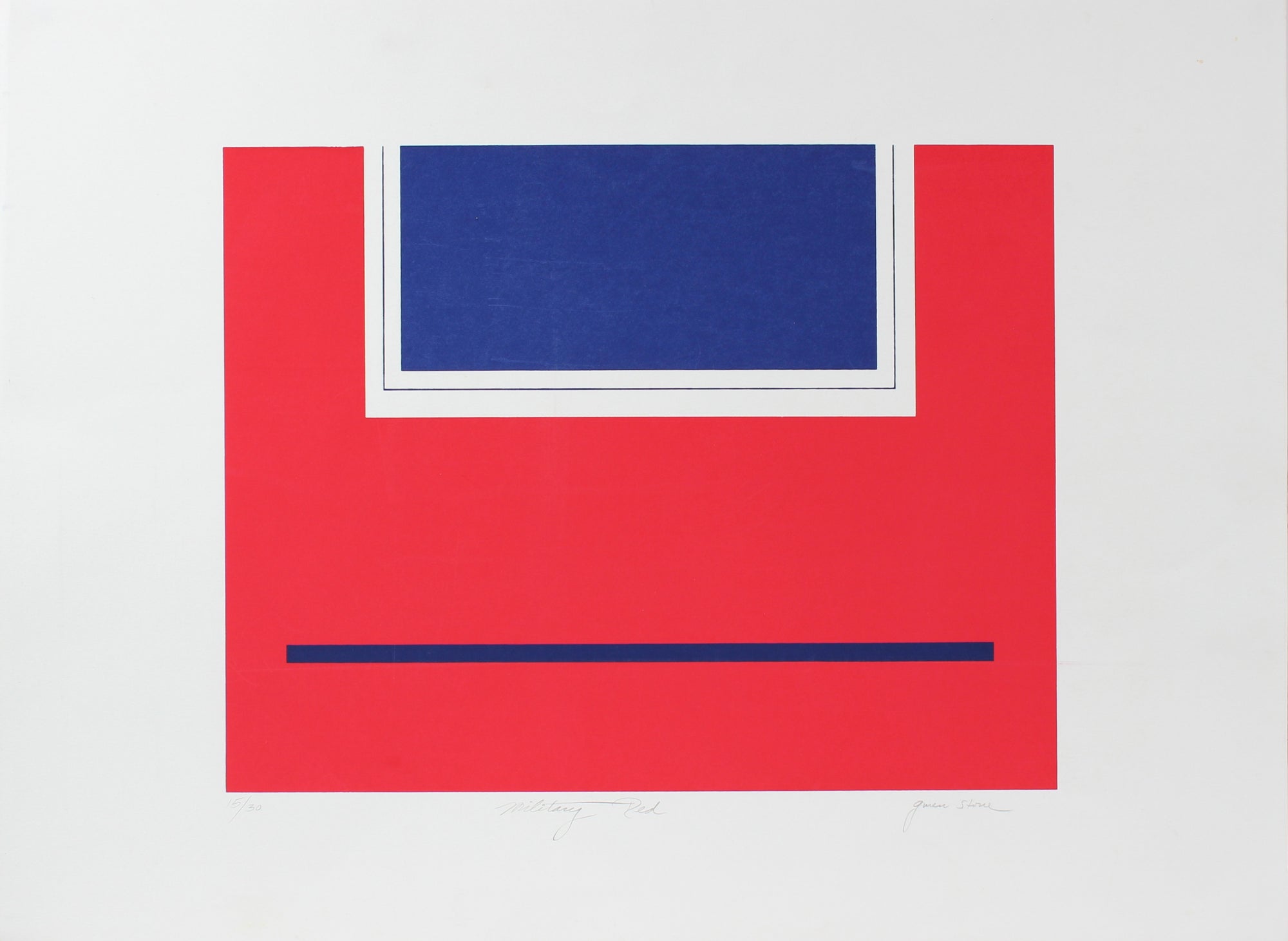 <i>Military Red</i> <br>Late 20th Century Serigraph <br><br>#98176