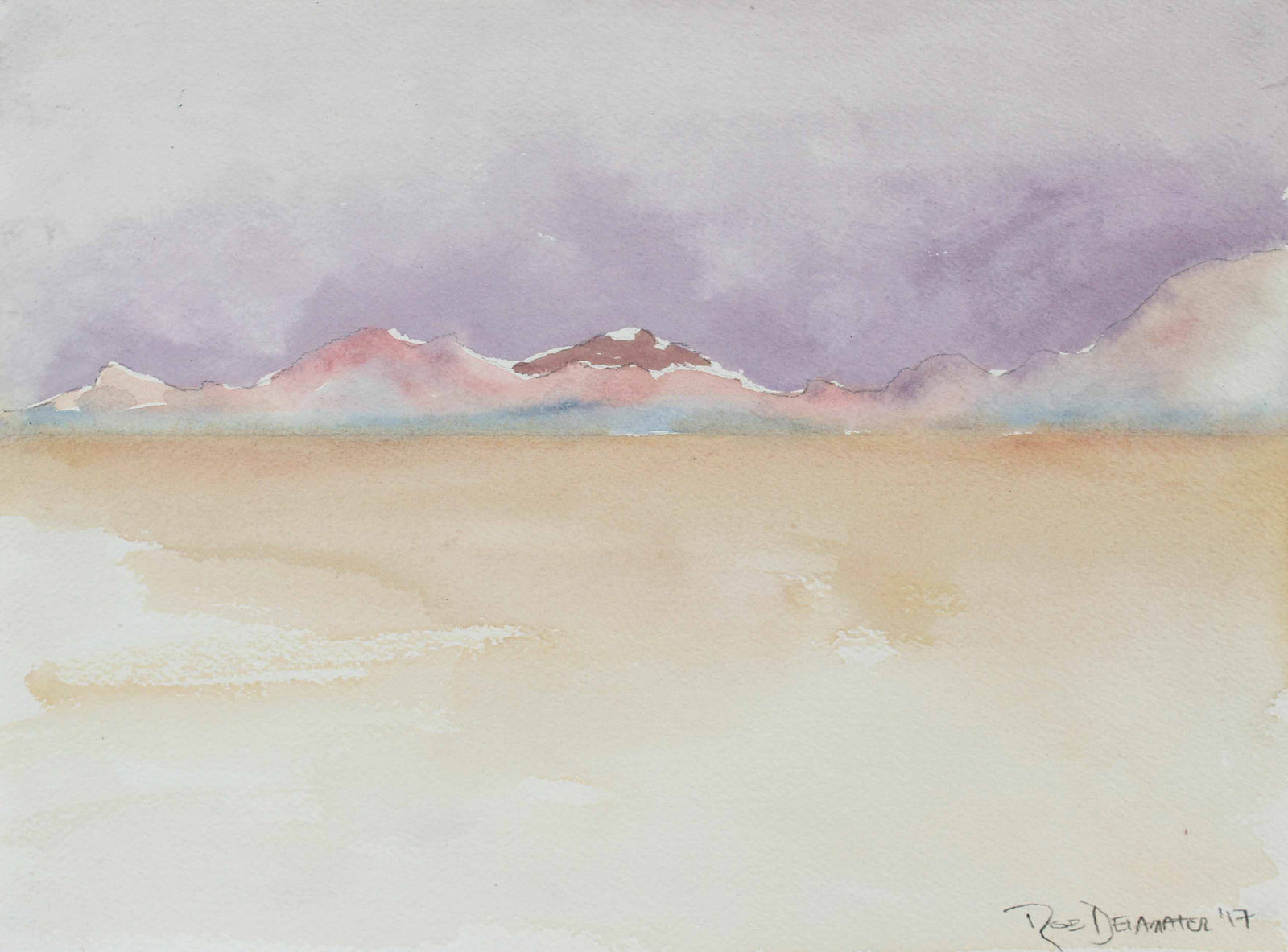 <i>Hills of the Black Rock Desert</i><br>2017 Gouache<br><br>#98203