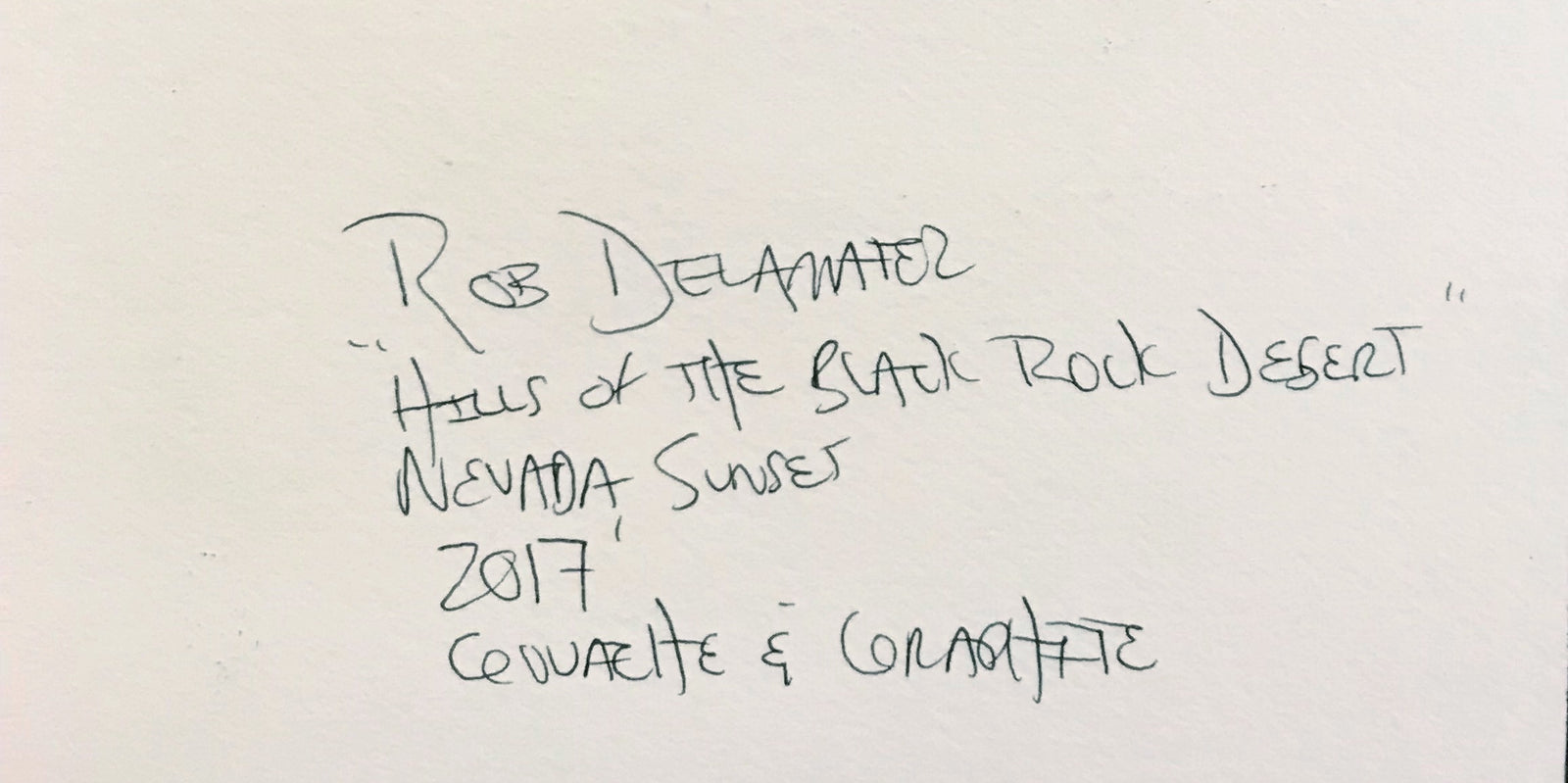 <i>Hills of the Black Rock Desert</i><br>2017 Gouache<br><br>#98203