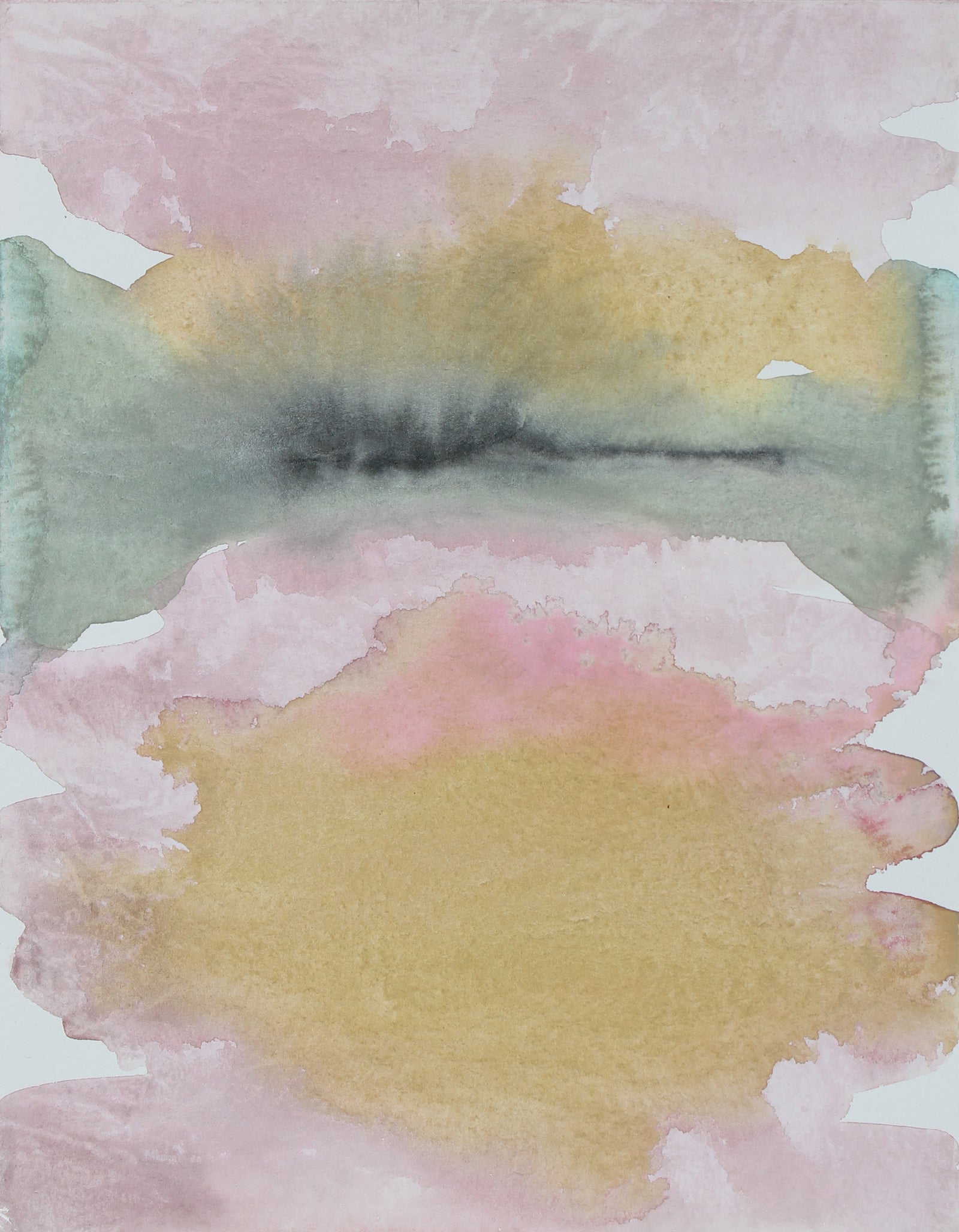 <i>A Storm in the Desert, Nevada</i><br>2017 Gouache<br><br>#98204