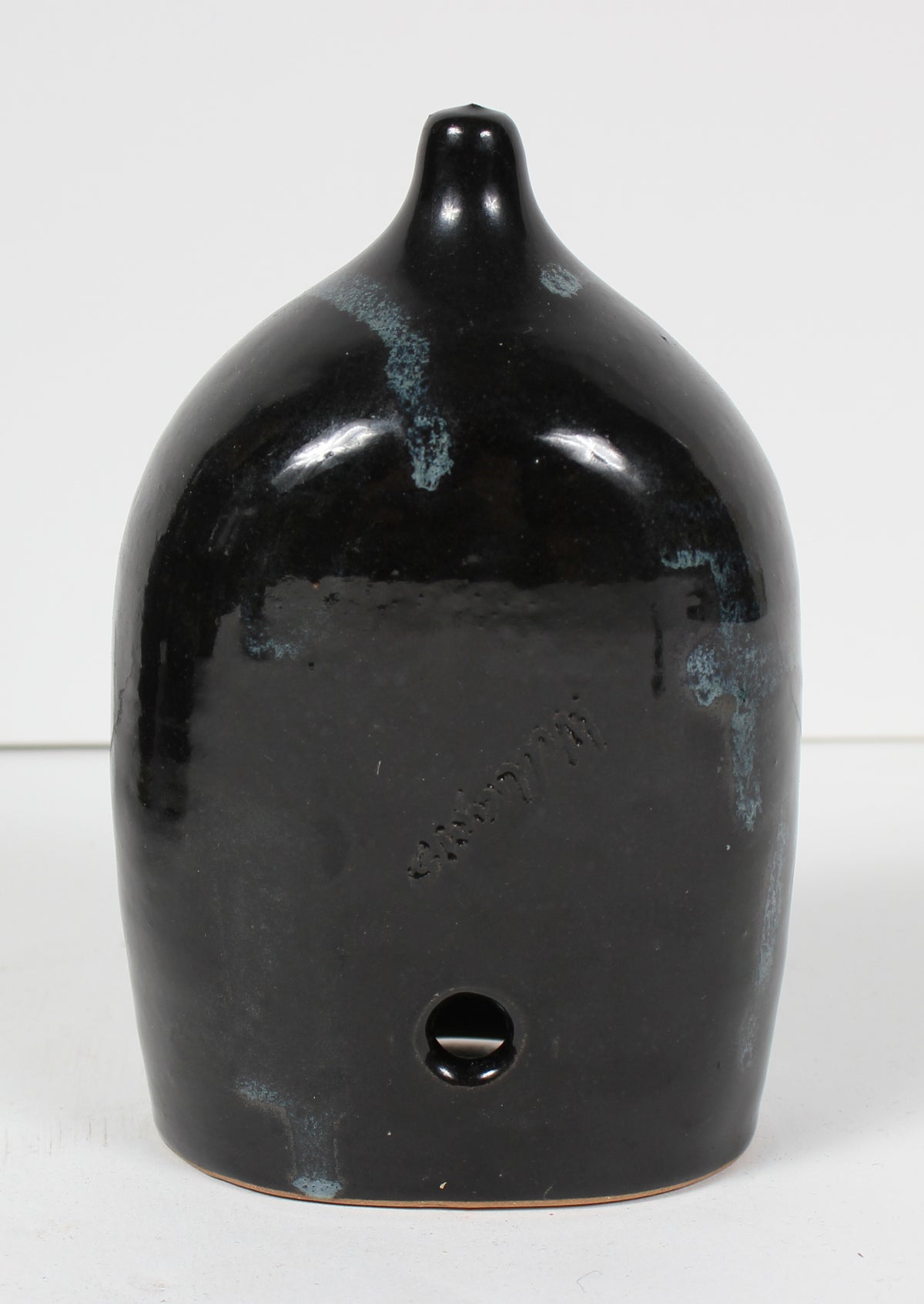 Black, Blue, & Gray Ceramic With Geometric Pattern <br><br>#98380